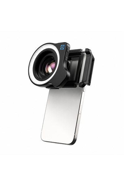 APEXEL Kit de lentile macro, ZoomMacro, 10-20X, F1.05, pentru telefon + Lumin...