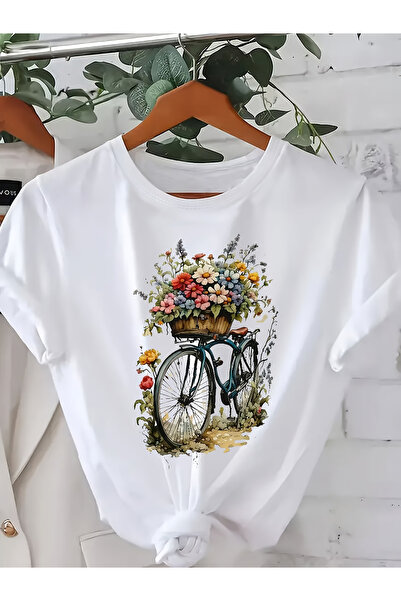 121 100% Cotton Women's [T-Shirt] Cotton Short-Sleeved Round Neck [T-Shirt], ...