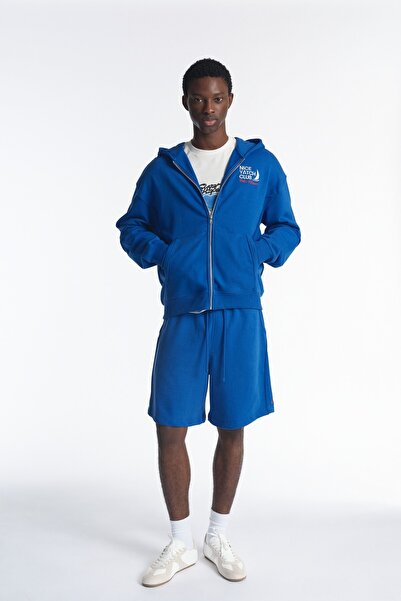 Pull & Bear Yacht Club Fermuarlı Sweatshirt