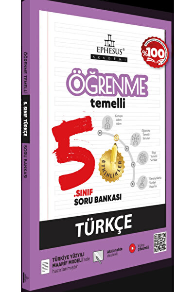 Ephesus Akademi EPHESUS 5.Sınıf Türkçe Öğrenme Temelli Soru Bankası