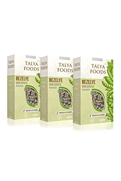 tms talya foods Talya Foods Glutensiz & Vegan Bezelye Makarnası 3x200g