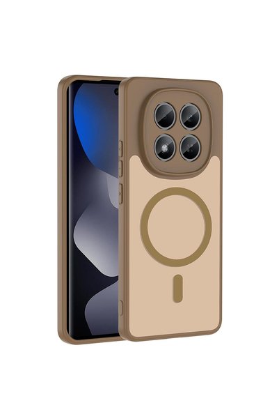 Microsonic Xiaomi Redmi Note 15 Pro 5g Compatible Case Magsmoke Neo Gold
