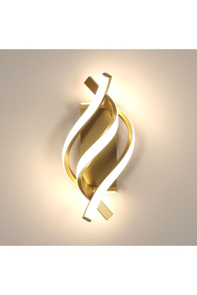 Sueva Aplica LED Spirala 24W Auriu 3 Culori Lumina 3000K-4000K-6500K