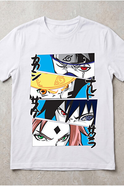 Silkensoul Naruto Anime Printed Standard Cut Unisex Tshirt