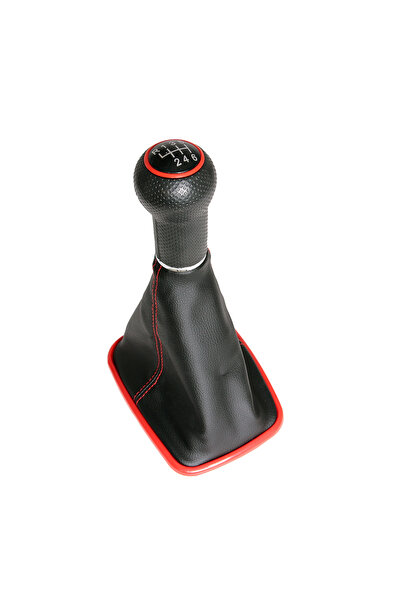 MTR VW Golf 4/Bora 6-speed gear shift knob, red frame