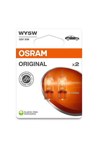 Osram Bulb WY5W | 12V - L2.1x9.5d - Top Bottom Set of 2 pcs