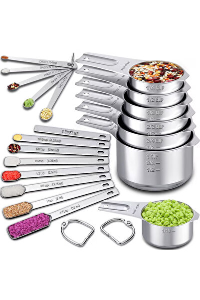 Simply Joy Set de 20 de ustensile de măsurare pentru bucătărie, Simply Joy, d...