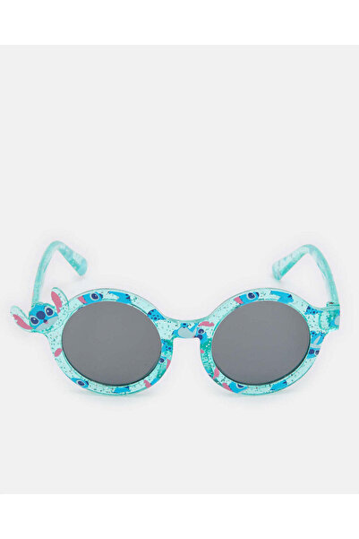 REDTAG Girls Blue Stitch Print Round Sunglasses