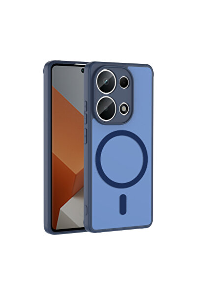 halkhouse Redmi Note 13 Pro 4G Kılıf Kamera Korumalı MagSafe Şarj Destekli Ma...