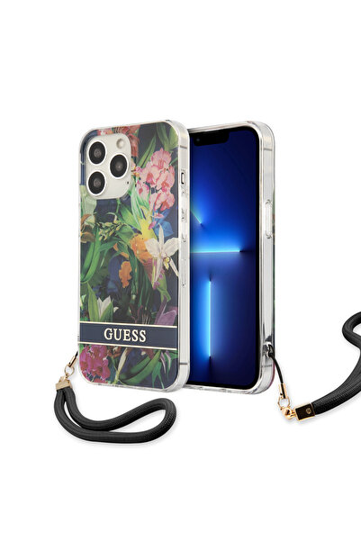 OEM Guess "Flower Collection" Θήκη προστασίας με floral σχεδιασμό και κορδονά...