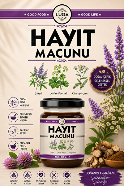 Luga Hayıt Macunu - Katkısız, Koruyucusuz, Doğal Hayıt Tohumu, Civanperçemi, ...