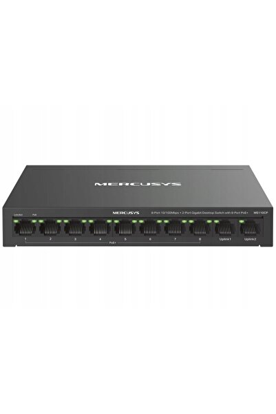 NO BRAND Switch MERCUSYS MS110CP Gigabit Ethernet, 10 porturi, Funcție PoE+