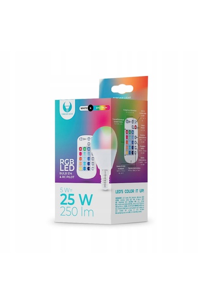 NO BRAND Bec LED FOREVER LIGHT RTV003566 5W E14 Multicolor (RGB)