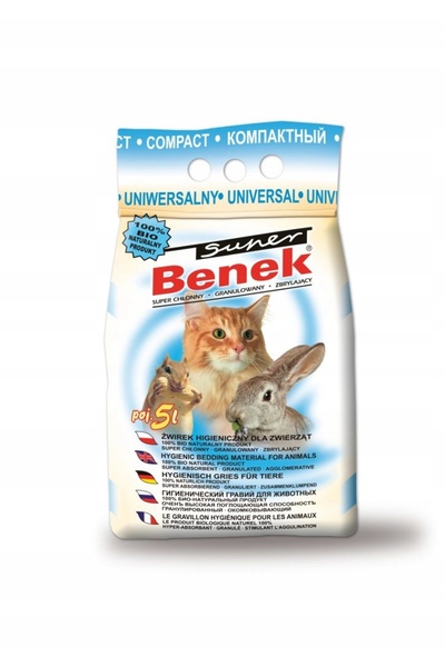 Super Benek Așternut igienic pentru pisici Compact 5 L