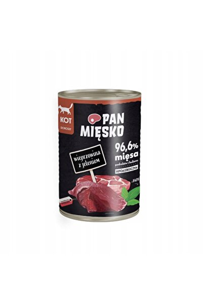 NO BRAND Hrana pentru pisici PAN MIĘSKO Carne de porc 400 g
