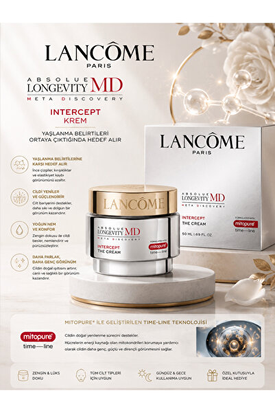 Lancome Absolue Longevity MD Intercept 50 ml - Kırışıklık Karşıtı Cilt Sıkıla...