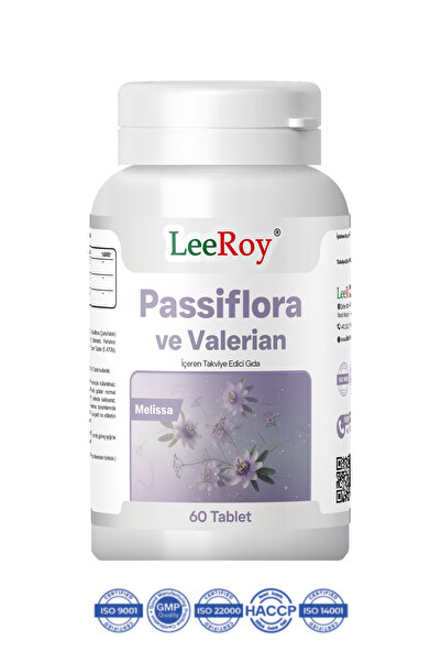 LeeRoy Passiflora ve Valerian İçeren Takviye Edici Gıda 60 Tablet