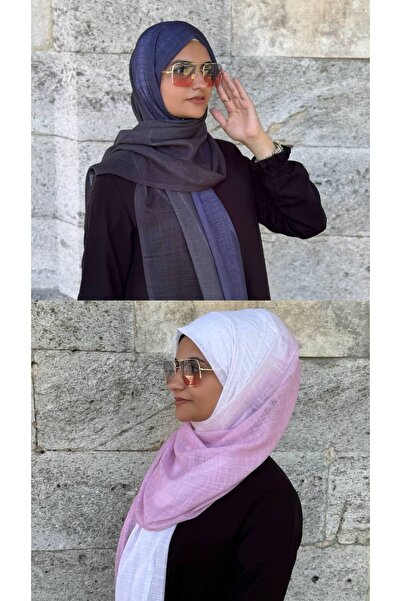 ALDAIYR Double Color Flamed Shawl Digital Degraded
