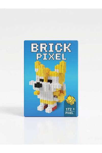 NETAVANTAJ Mini Boy Sonic Tails Tasarımlı Büyük Parçalı Blok Oyuncak Seti Big...
