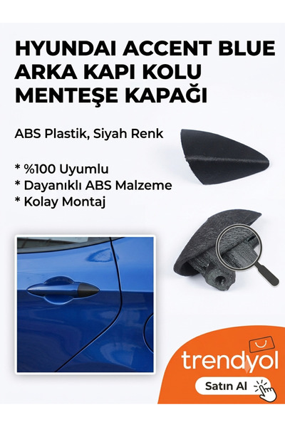 Genel Markalar ACCENT Blue Uyumlu Muadil Arka Kapı Menteşesi 2'li paket
