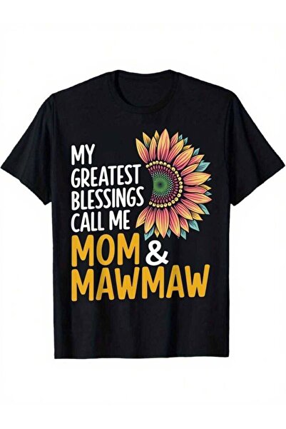 799 Plus Size T-Shirt Women Featuring The Phrase "Call Me Mom & Grandma" With...
