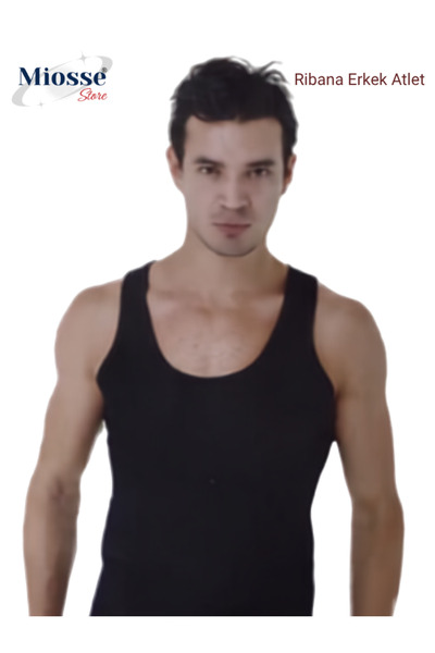 Ceylanoğlu Men's Ribbed Strap Undershirt 3-Piece Economic Package Cotton Unde...