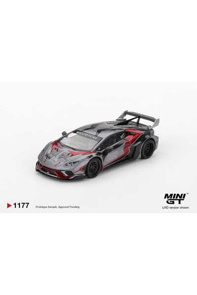 mini gt 1/64 رطل ★ نموذج سيارة لامبورغيني هوراكان جي تي رونين MGT01177 من ووركس