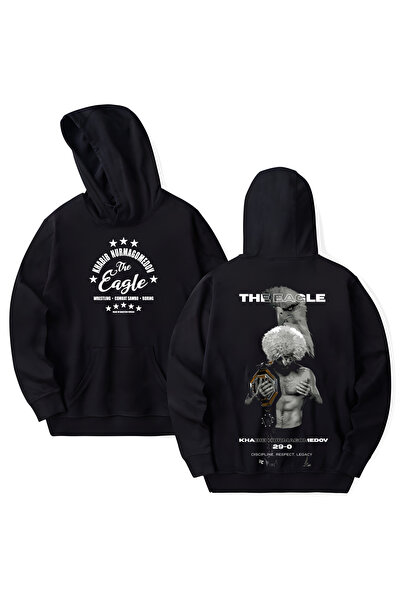 STİL-X Khabib the Eagle Nurmagomedov Printed Cotton Long Sleeve Hooded Sweats...