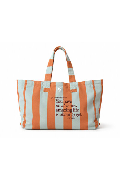 ToufBag Sunset Striped Tote Bag