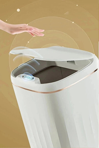 teknotrust Temassız Sensörlü 20 Litre Çöp Kovası UV Işıklı Koku Geçirmez Mutf...