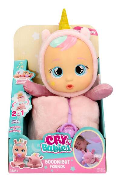 Cry Babies دمية لونا وبابي التفاعلية 2 في 1 مع صديق مفاجأة مخفي، وقرون وأجنحة...