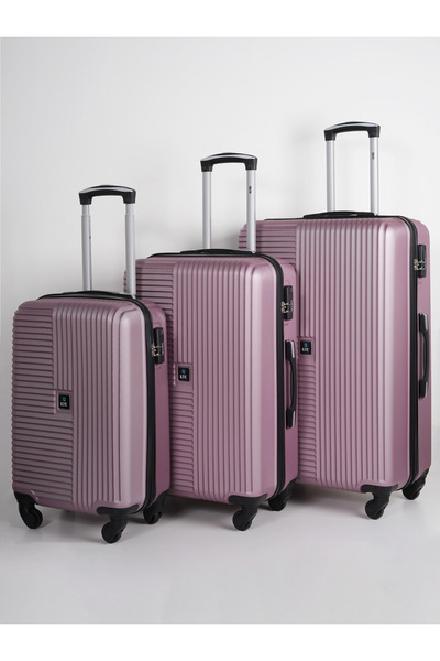 KTMC 3-Piece Luggage Set, ABS Material, Lightweight, 360° Rotated 4-Wheels, T...