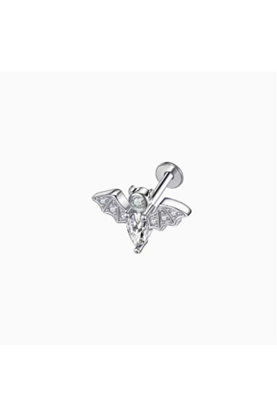 TakıLabirenti Yarasa Labret Piercing, Tragus Helix Conch Labret Dudak Kulak P...