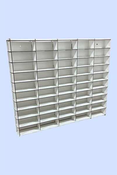 ERSOY HOME 1/32 Ölçek Duvar Araba Rafı -Düz (50 Araçlık )