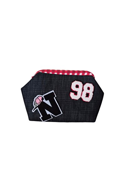 handedizayn Gizli Burslu 98 N Punch Aplikeli Jean Γυναικεία τσάντα clutch