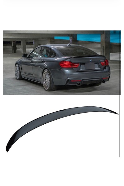 Harphour Bmw F36 Bagaj Üstü Düz Spoiler Parlak Siyah İthal Abs Plastik