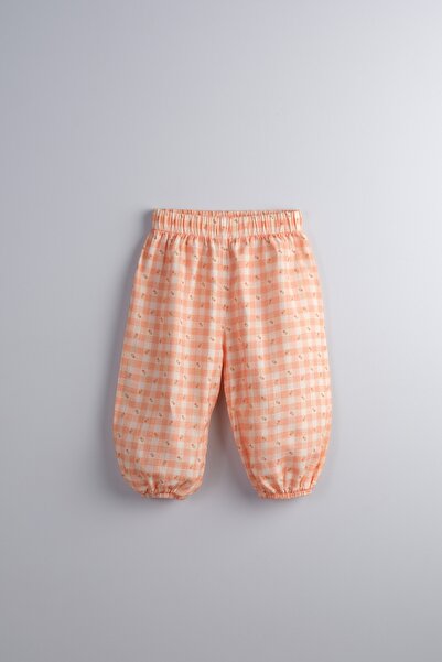 Bondberro 100% Cotton Flamed Muslin Fabric Loose-Fit Pants for Baby Girls and...