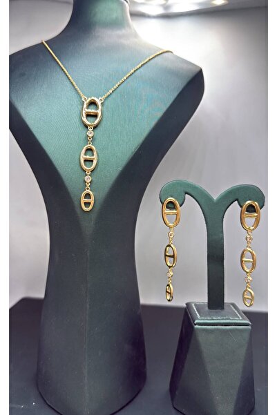 Generic Fashion Design Jewelry Set Gold Color - 046