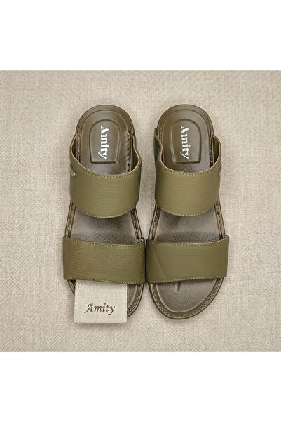 Lucky Steps Men's PU Leather Slide Sandals Non-Slip Thick Sole Cushioned Foot...