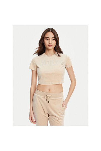 Guess Γυναικείο T-shirt V3BI01K0232 Μπεζ