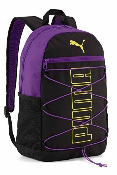 Puma Backpack Purple Black School Bag Daily Sports Bag Lightweight Ergonomic ...