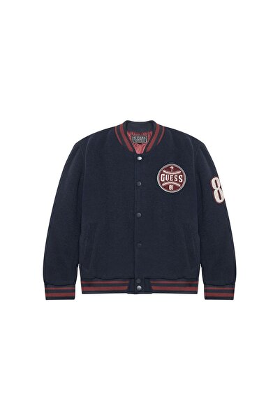 Guess Geacă bomber bărbătească L5YL06WHE70 Bleumarin