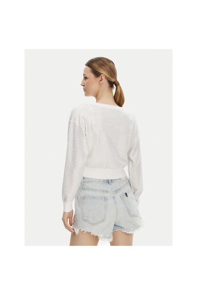 Guess Cardigan de damă W5GR08Z3MN2 Alb