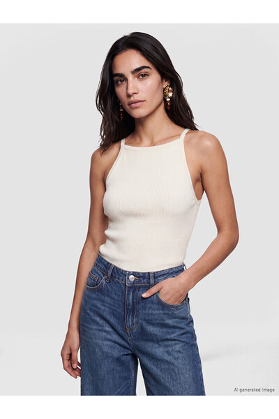 LC Waikiki Square Neck Women's Ribbed Tank Top
