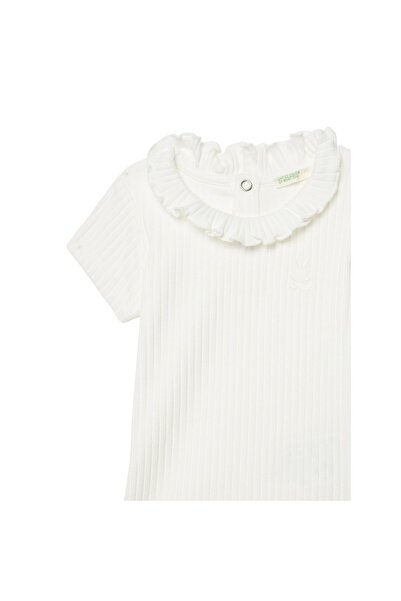 United Colors of Benetton Body bebeluș fetiță 3F1AAB00N Alb