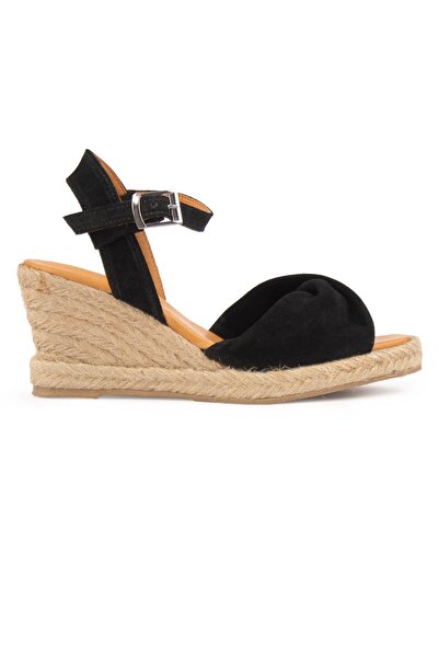 Pegia Wedge Heel Espadrille Sandals Dg6039 Black
