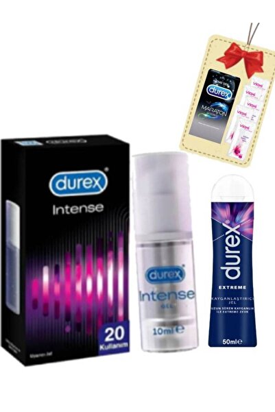Durex Kadınlara Özel Hassas Dokunuş Jel-Extra Hisset Jel Set+5'li Maraton Pre...