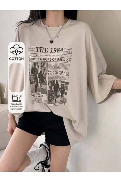 classy moda Βασικό κοντομάνικο μπλουζάκι από χτενισμένο βαμβάκι 30/1