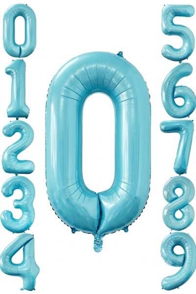 baloss fer 0 Blue Number Foil Balloon 76 cm Helium Compatible Birthday Party ...