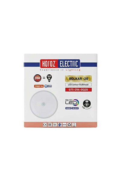 HOROZ 20W SENSORLU BEYAZ S/U LED ARMATUR 1 Adet